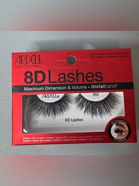 Ardell 8D Lashes in 950 maximum dimension and volume invisiband full dramatic